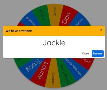 You won! You won!